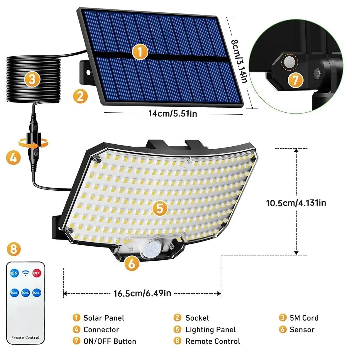 234LED Solar Outdoor Lights Mo - Solar Lamp ulasan dan harga