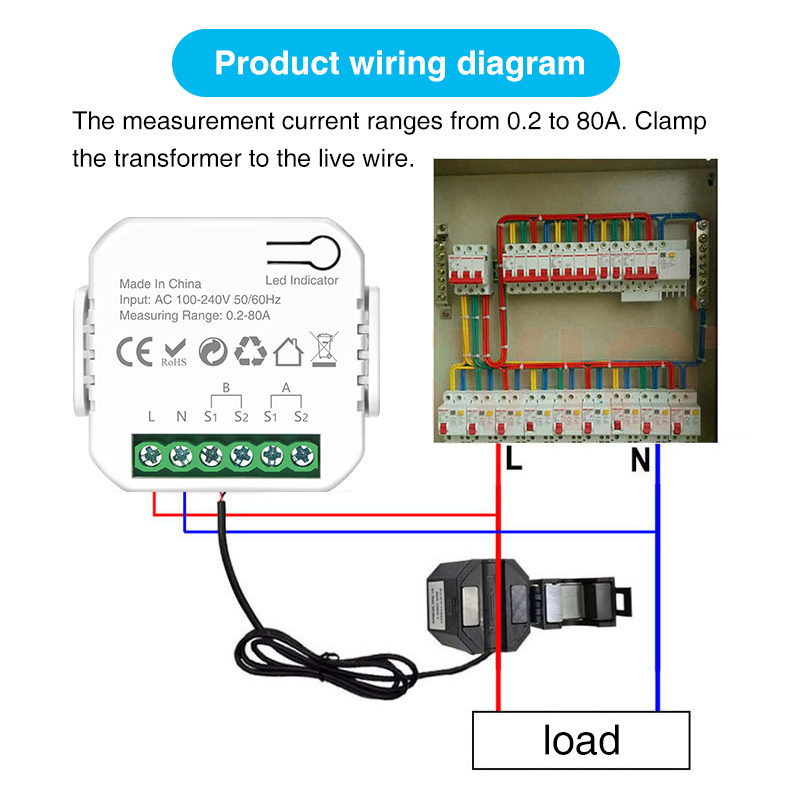 Tuya Smart Wifi Intelligent En - Energy Monitor Meter ulasan dan harga
