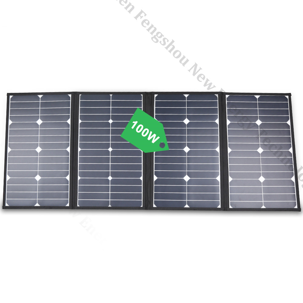 Portable 100 Watt Folding Sola - Solar Panel ulasan dan harga