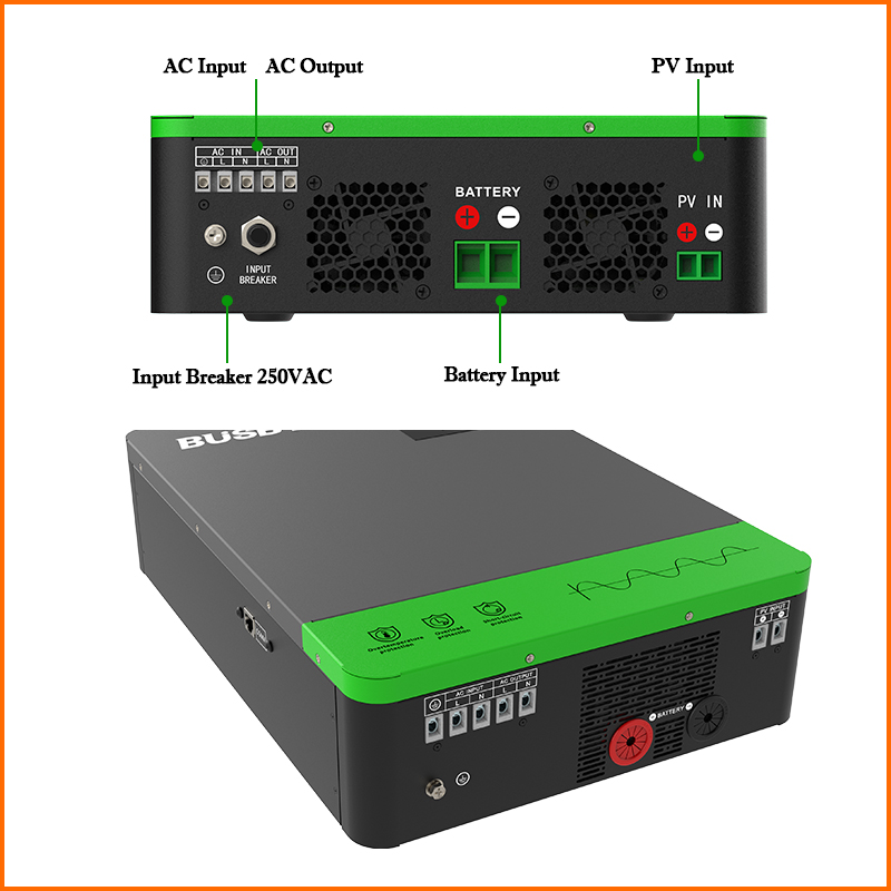 3000W Pure Sine Wave Hybrid Of - Charge Controller Solar ulasan dan harga