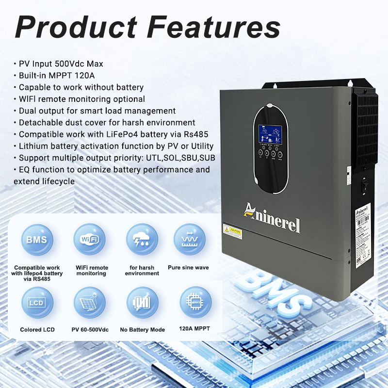 Aninerel 4.2KW 24V NEW 110-120 - Charge Controller Solar ulasan dan harga