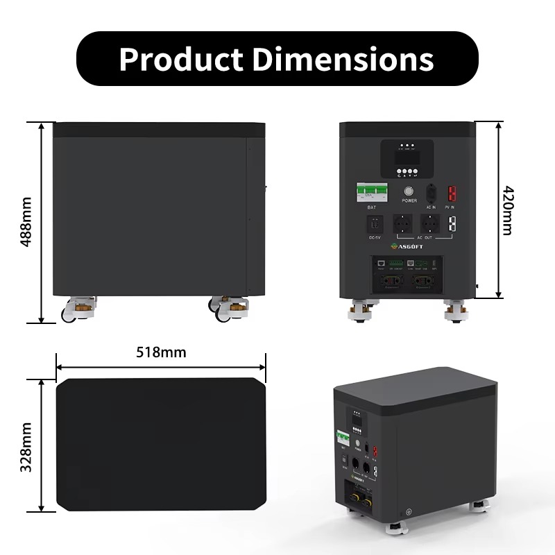6.6kWh Portable Home Energy St - Solar Panel ulasan dan harga